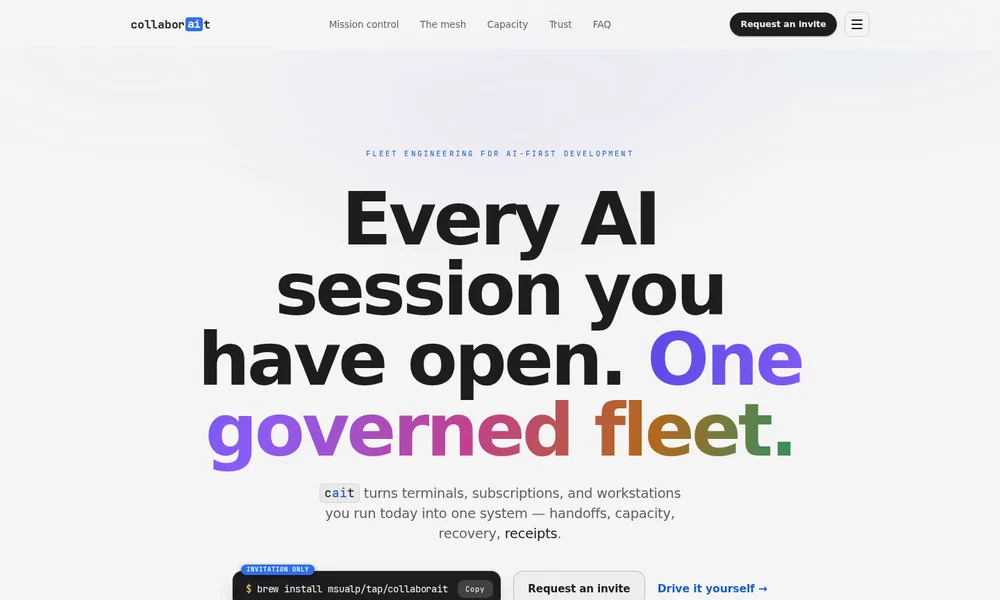 Collaborait website preview