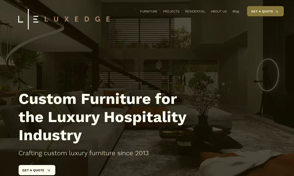 Luxedge website preview
